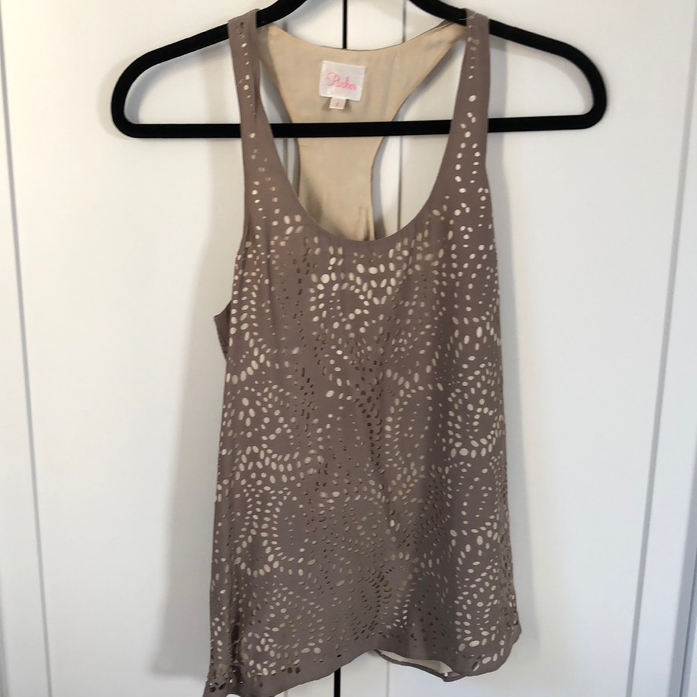 PARKER laser cut blouse